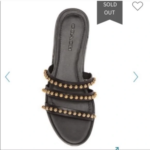 Coach | Shoes | Stunning Coach Isa Studded Slide Sandal  display picture 1